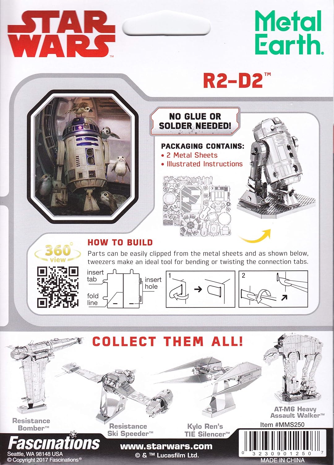 R2-D2 Star Wars, maquette 3D en métal – Image 7