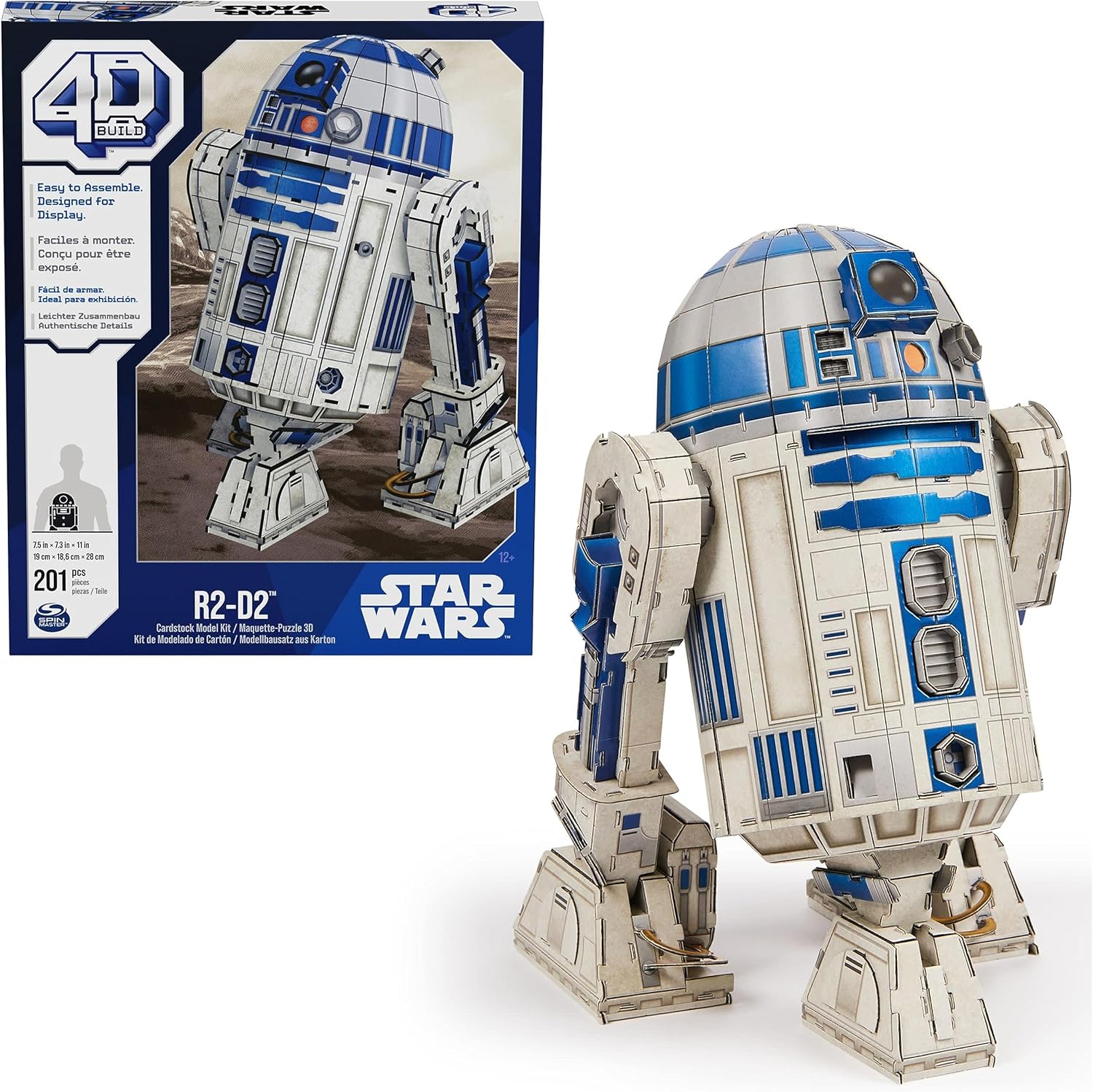 Puzzle 3D Star Wars R2-D2 201 pièces 4D Build