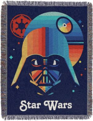 Plaid tissé Star Wars Disney Dark Vador Moonrise multicolore 121,9 x 152,4 cm