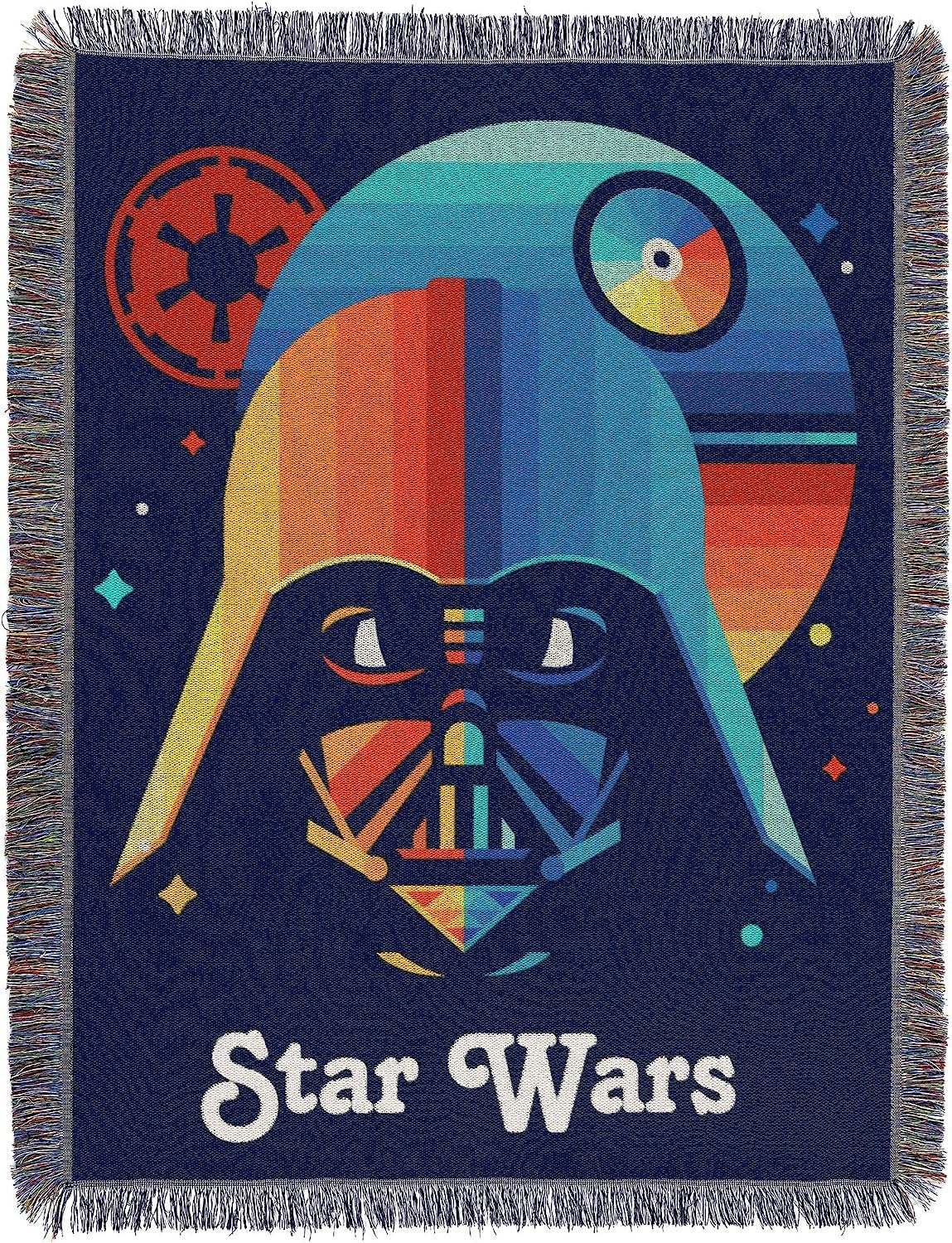 Plaid tissé Star Wars Disney Dark Vador Moonrise multicolore 121,9 x 152,4 cm