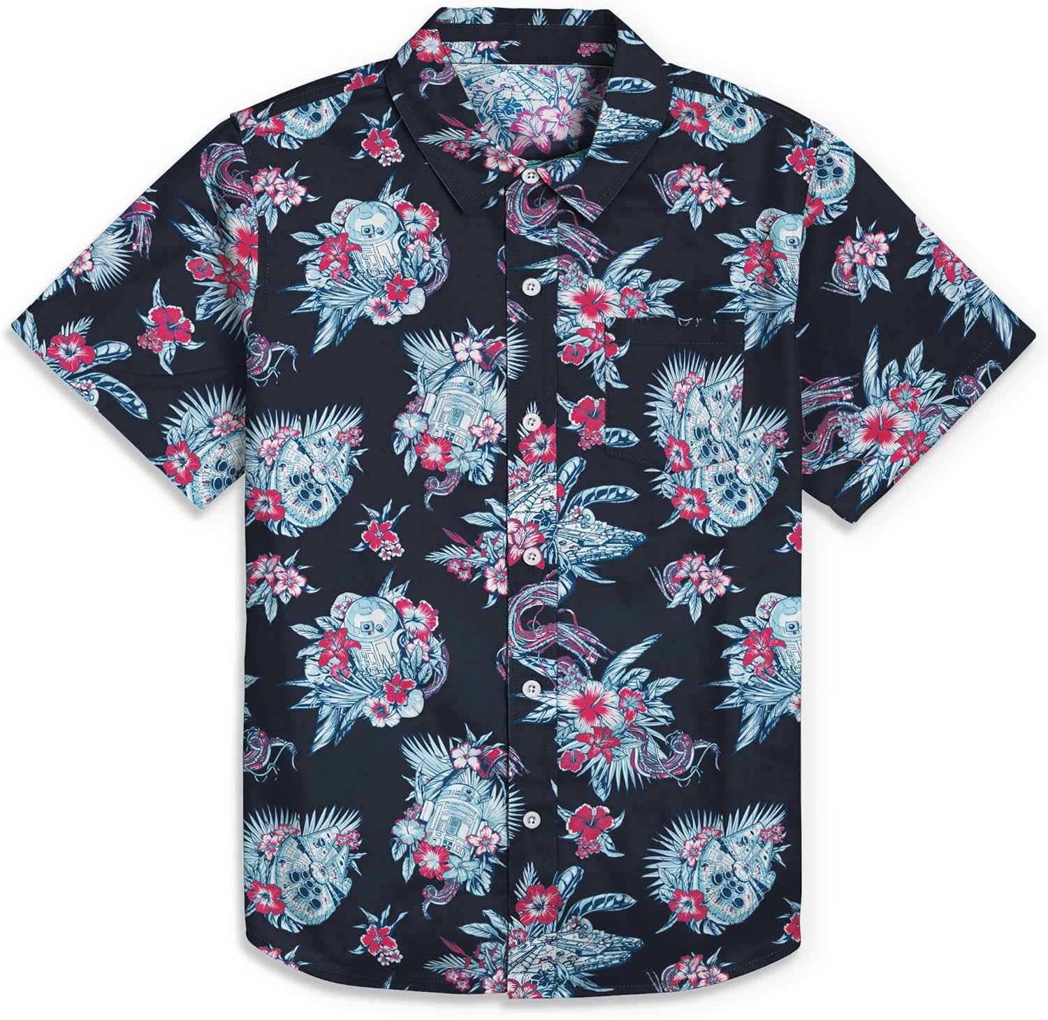 Chemise homme Star Wars à manches courtes imprimé R2-D2