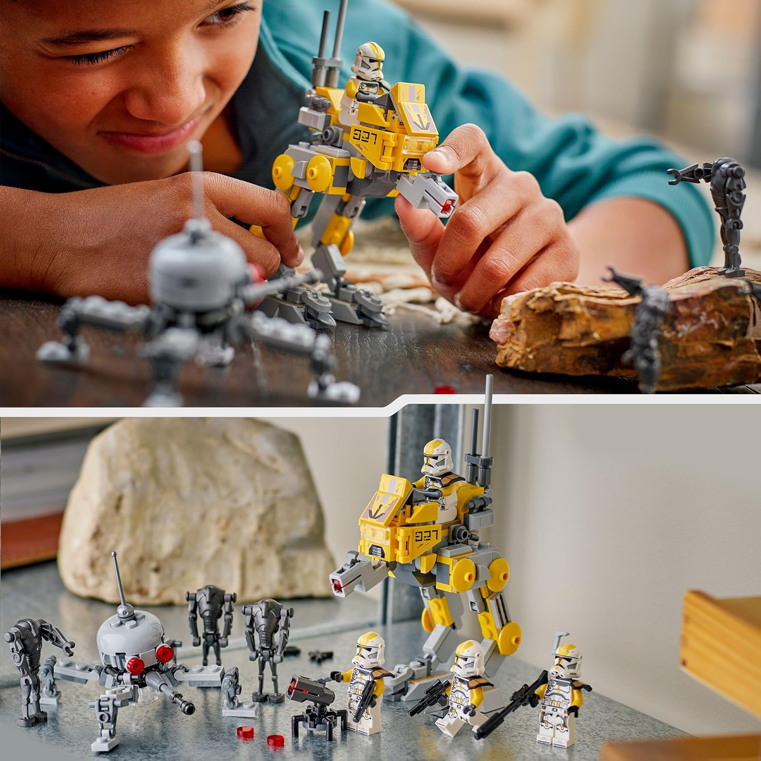 LEGO Star Wars 75431 Pack de combat du 327e Corps avec 4 minifigurines et AT-RT – Image 5