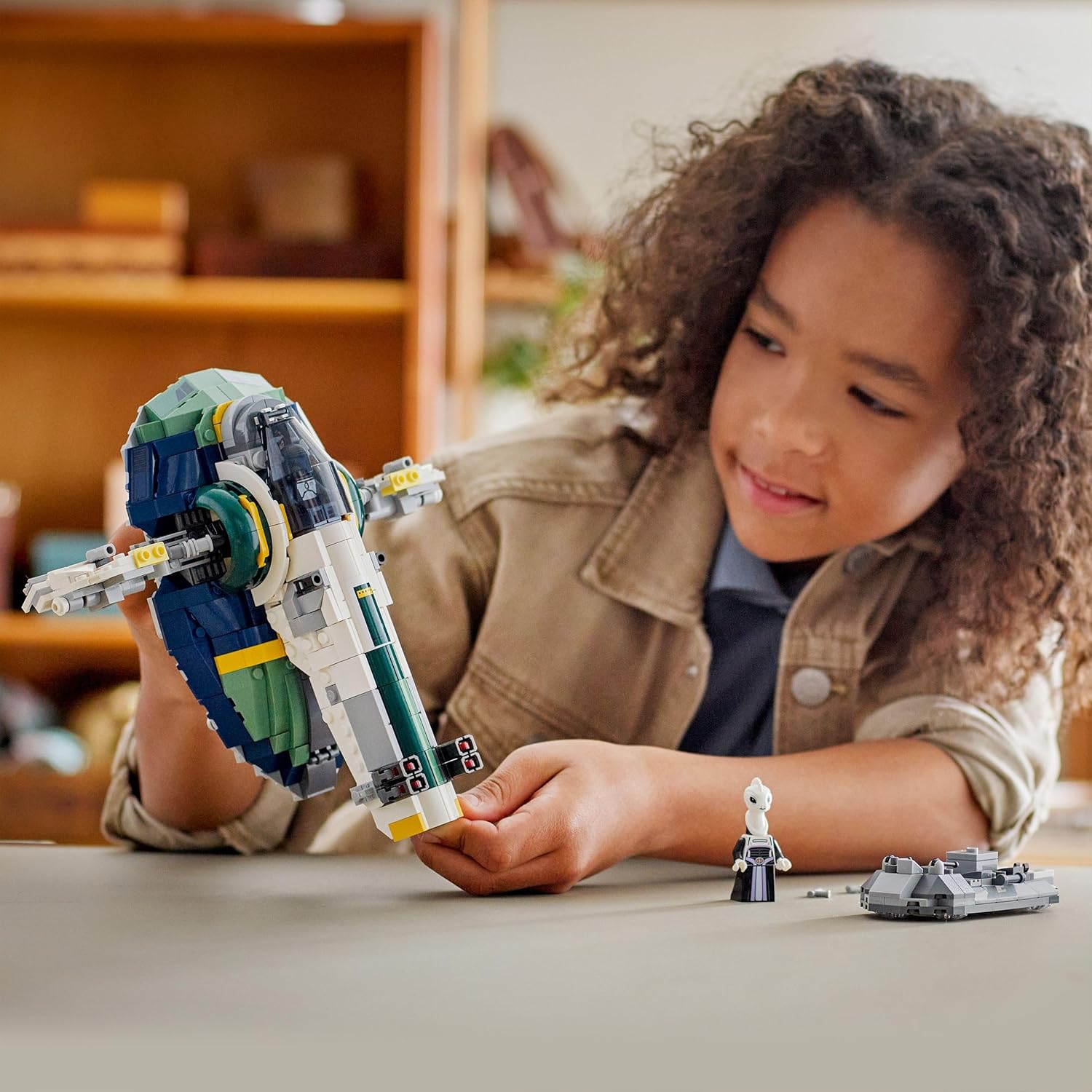 LEGO Star Wars 75433 Vaisseau de Jango Fett avec ailes rotatives et 3 minifigurines – Image 6
