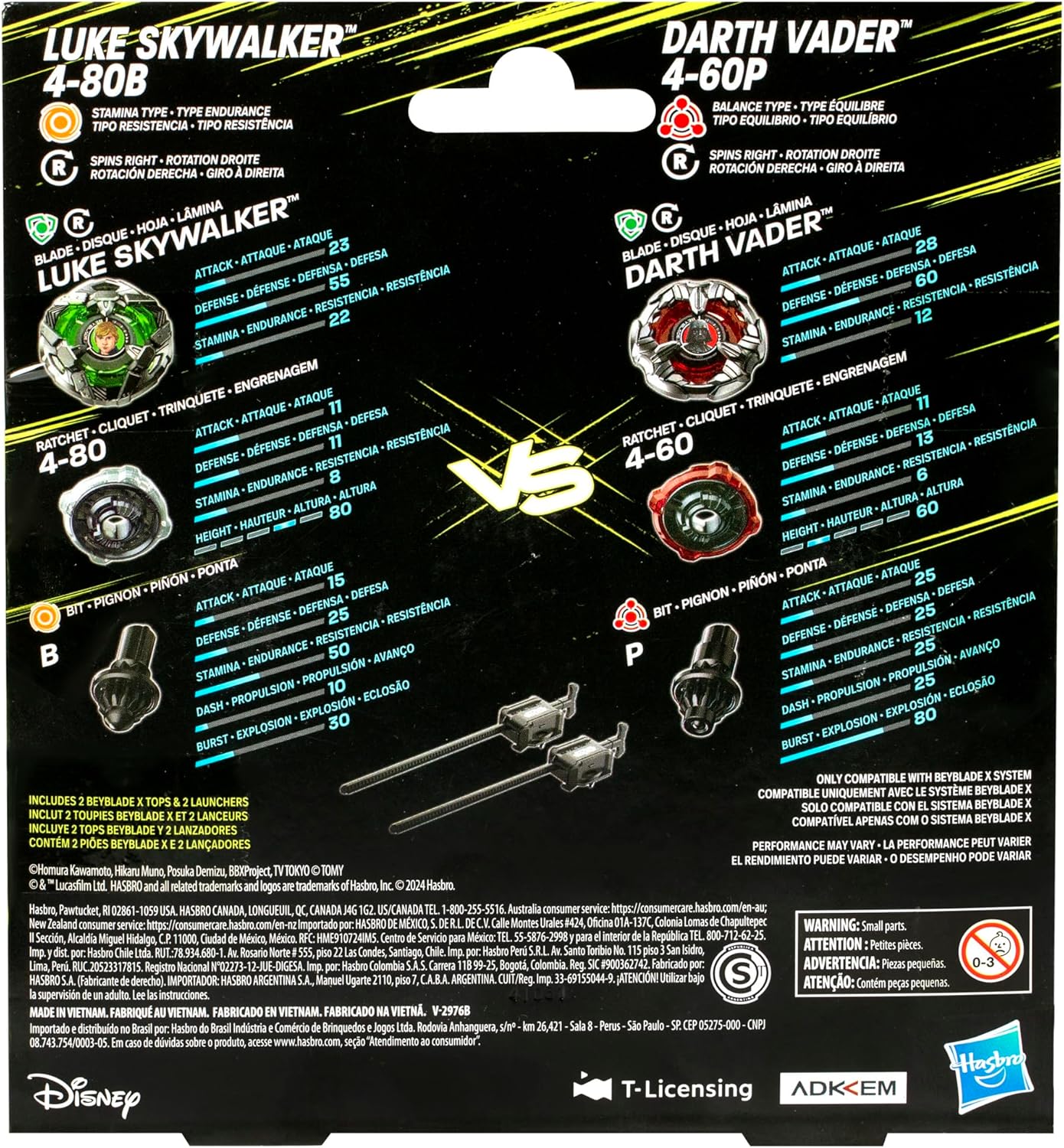 Multipack Beyblade X Star Wars Luke Skywalker vs Darth Vader 4-80B et 4-60B – Image 5