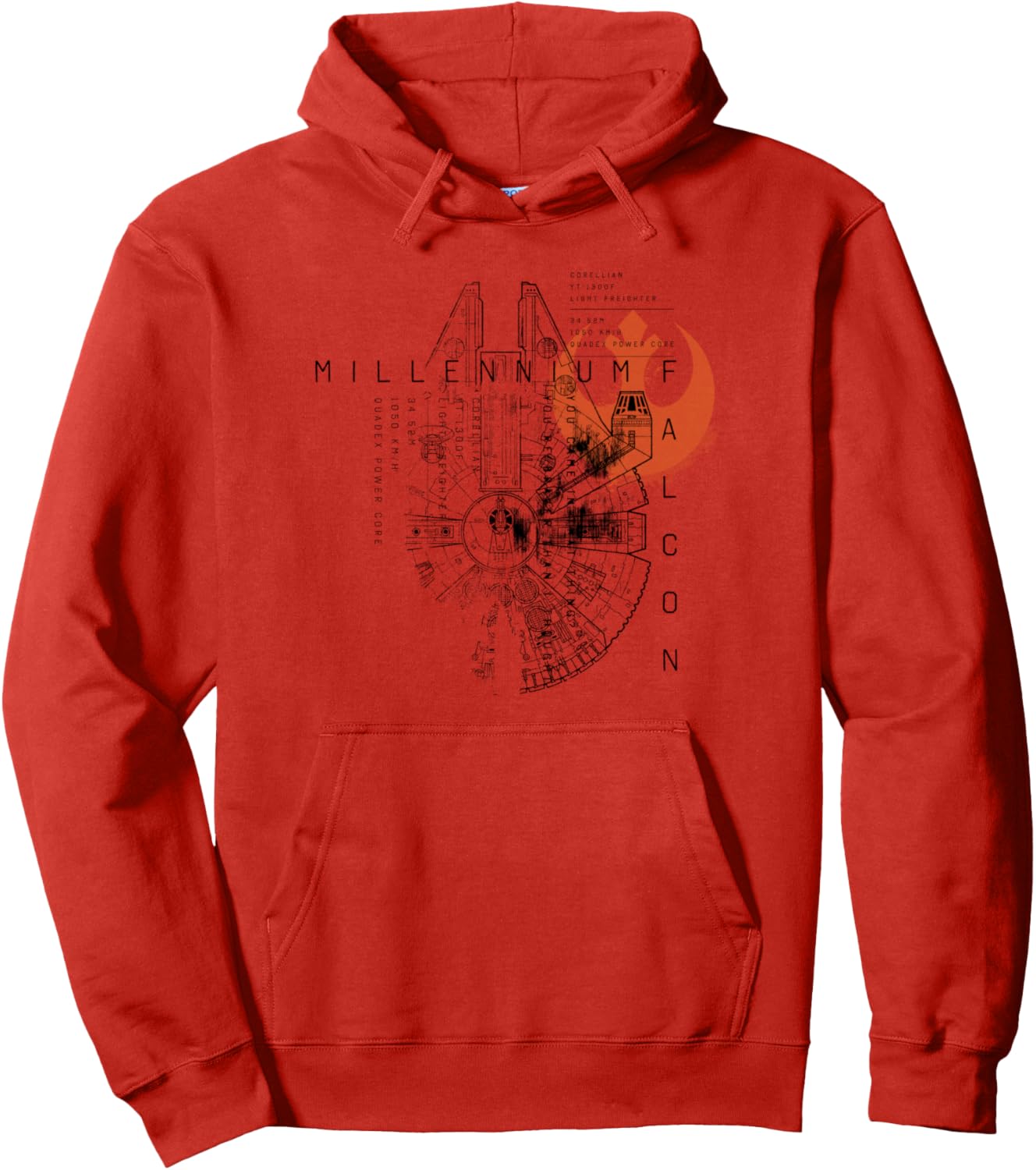 Sweat à capuche Star Wars Faucon Millenium 241 g