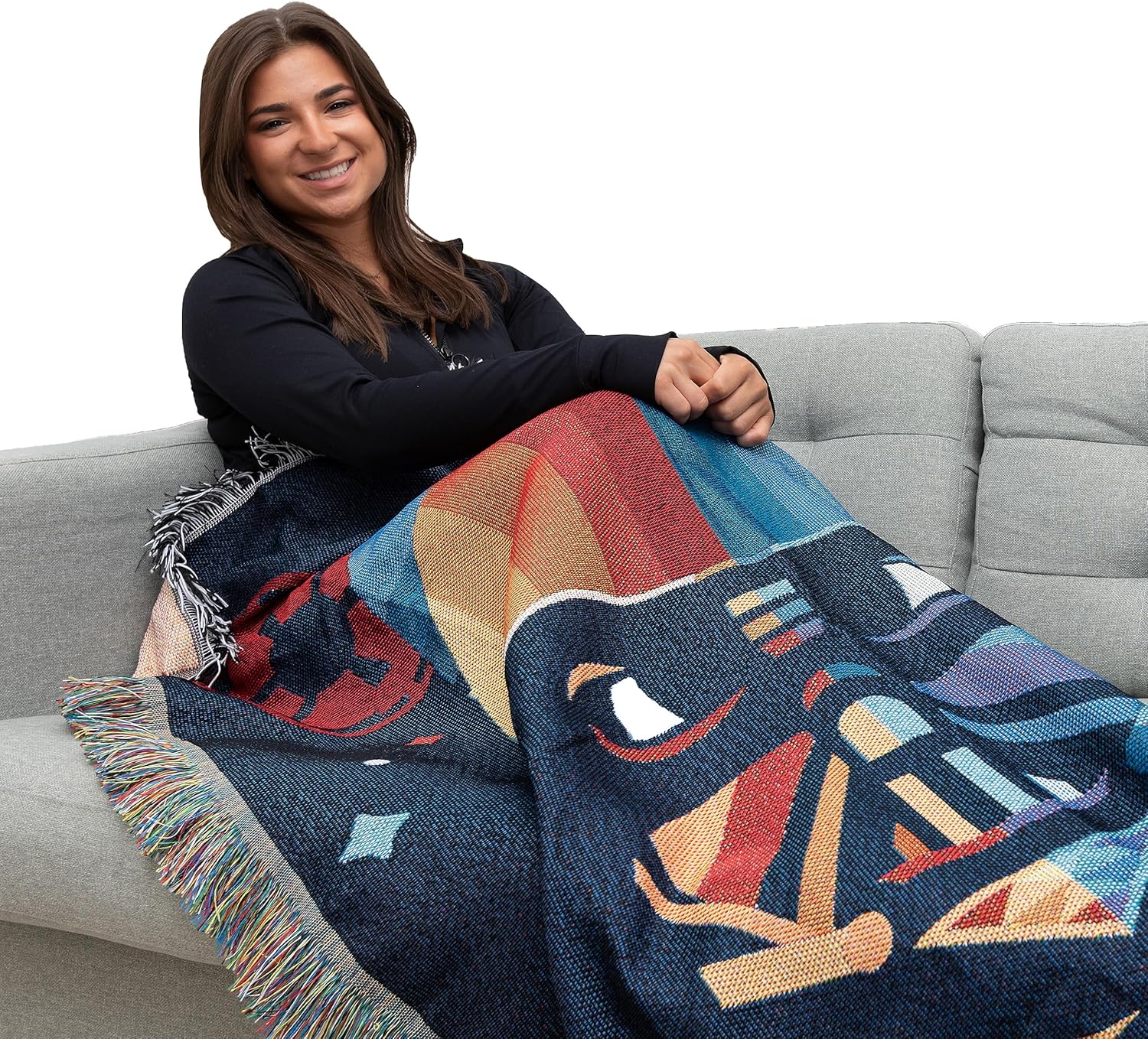 Plaid tissé Star Wars Disney Dark Vador Moonrise multicolore 121,9 x 152,4 cm – Image 7