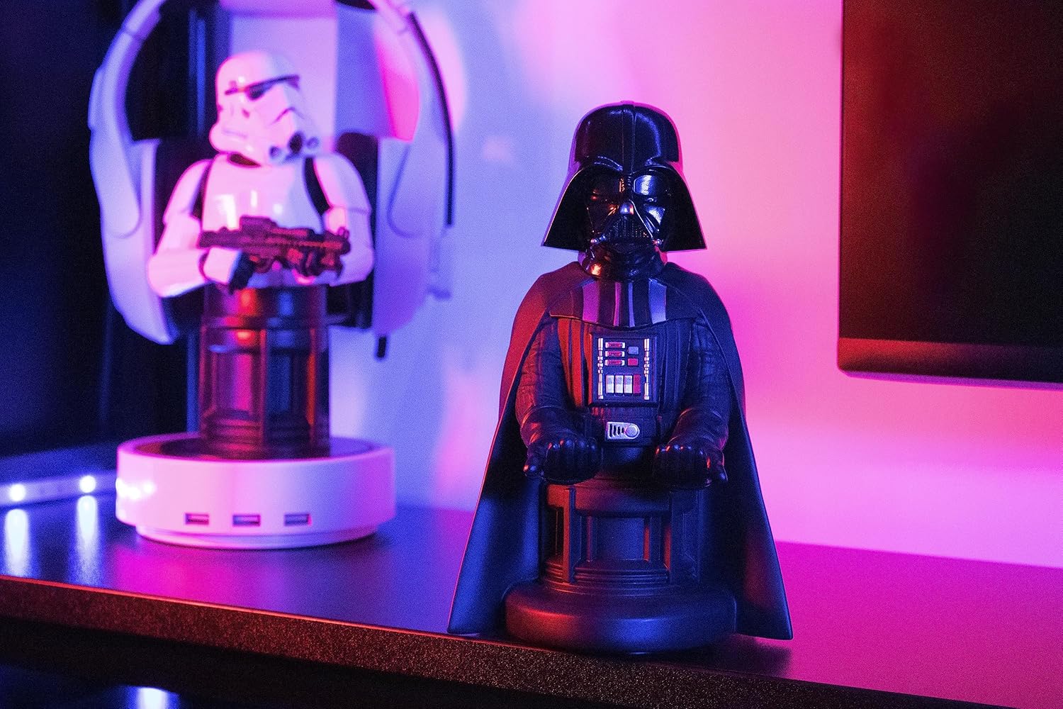 Support Dark Vador Star Wars Cable Guys pour manette ou smartphone, 20 cm – Image 5