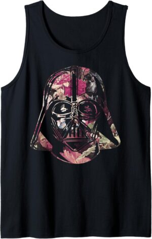 Débardeur Star Wars Darth Vader Helmet Floral Art pour Homme ou Femme