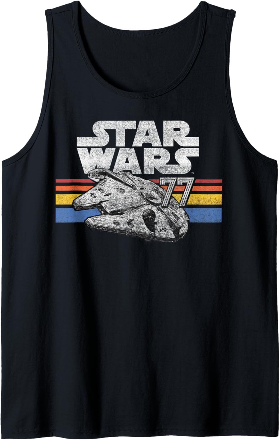 Débardeur Star Wars Millennium Falcon Logo Retro Lines 77