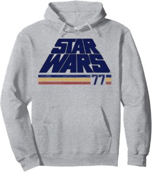 Sweat à capuche Star Wars Classic Retro Logo 77 à rayures