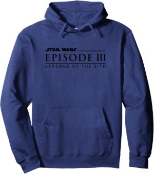 Sweat à capuche Star Wars Revenge of the Sith avec logo du film Episode 3