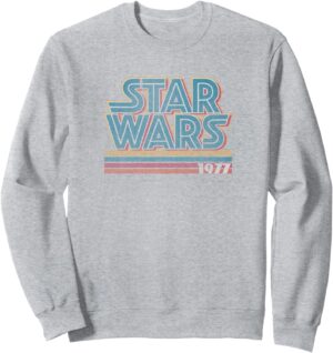 Sweatshirt Star Wars Super Retro à logo rayé 1977