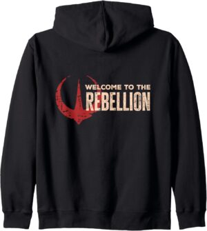 Sweat à capuche Star Wars Andor Welcome to the Rebellion avec logo Rebel