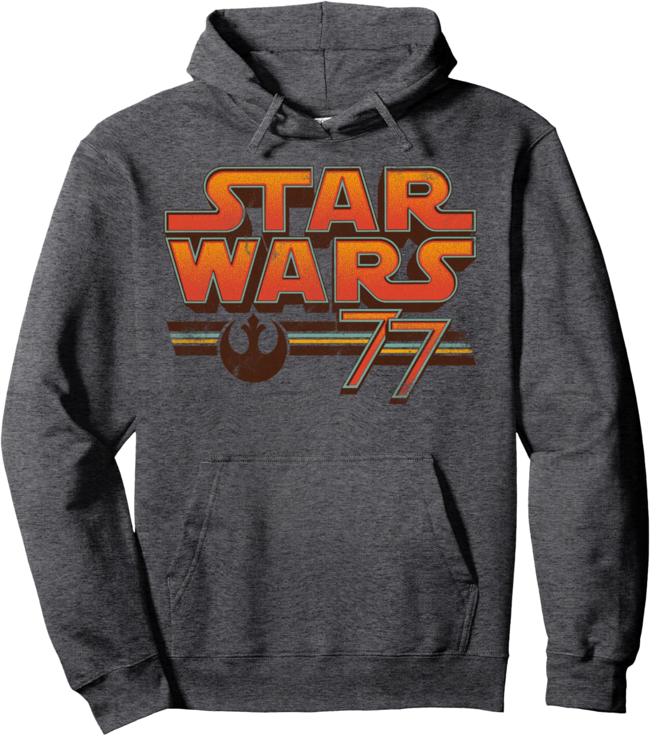 Sweat à capuche Star Wars 1977 avec logo 3D et rayures