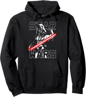 Sweat à capuche Star Wars Dark Vador portrait de la lumière, coupe classique