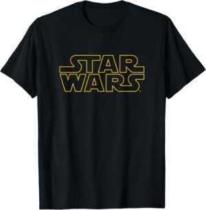 T-shirt Star Wars Logo Yellow, saga 1977