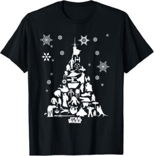 T-shirt Star Wars sapin de Noël modèle 00800