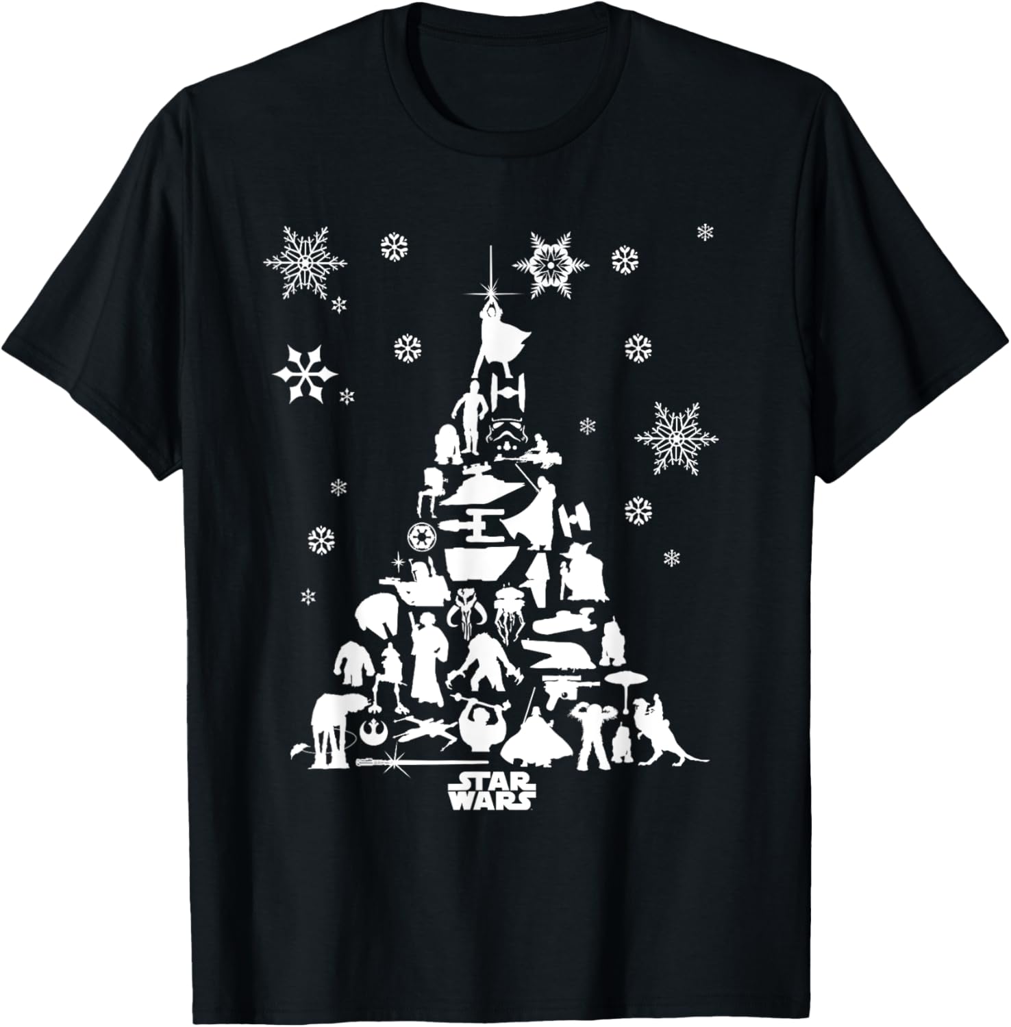 T-shirt Star Wars sapin de Noël modèle 00800