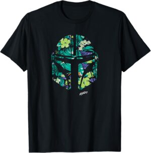 T-shirt Mando casque tropical Star Wars The Mandalorian
