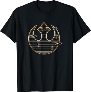 T-shirt Star Wars Last Jedi Rebel Fleet Logo C2, coupe classique