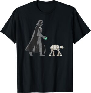 T-shirt Star Wars Darth Vader Dog Walker mème