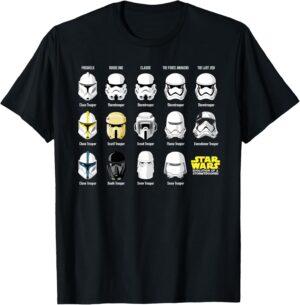 T-shirt Star Wars Stormtrooper Evolution Saga Guide