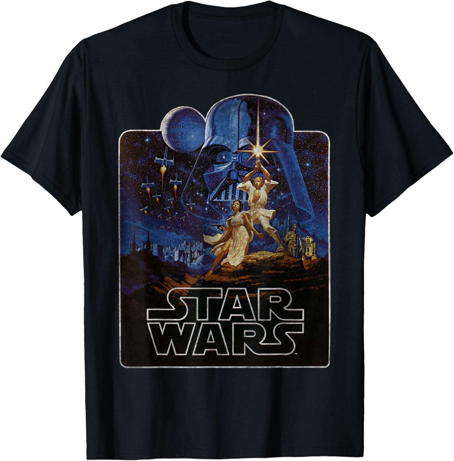 T-shirt Star Wars New Hope poster vintage badge