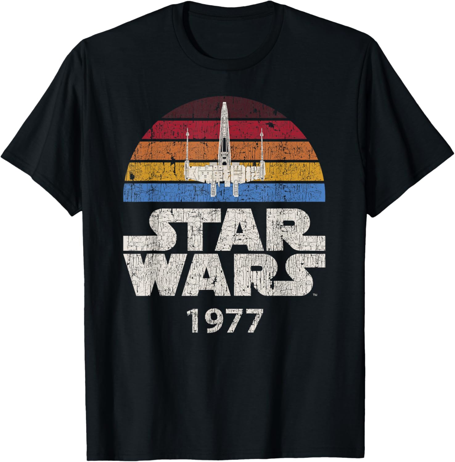 T-shirt Star Wars X-Wing Trip rétro 1977