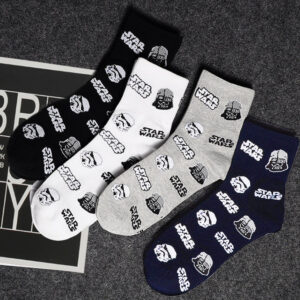 Chaussettes Star Wars Kawaii en bleu, gris, noir ou blanc