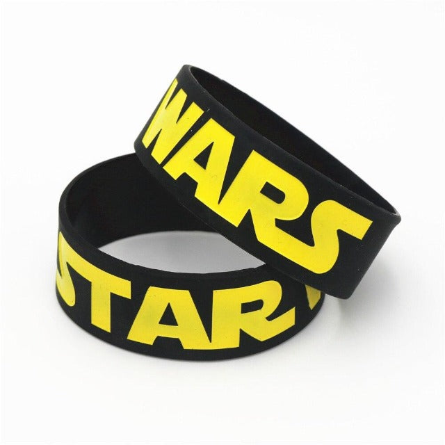 Bracelet silicone Star Wars coloris Noir Bleu Blanc – Image 2