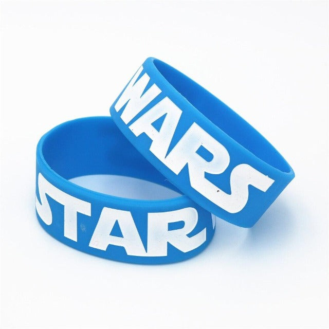 Bracelet silicone Star Wars coloris Noir Bleu Blanc – Image 3