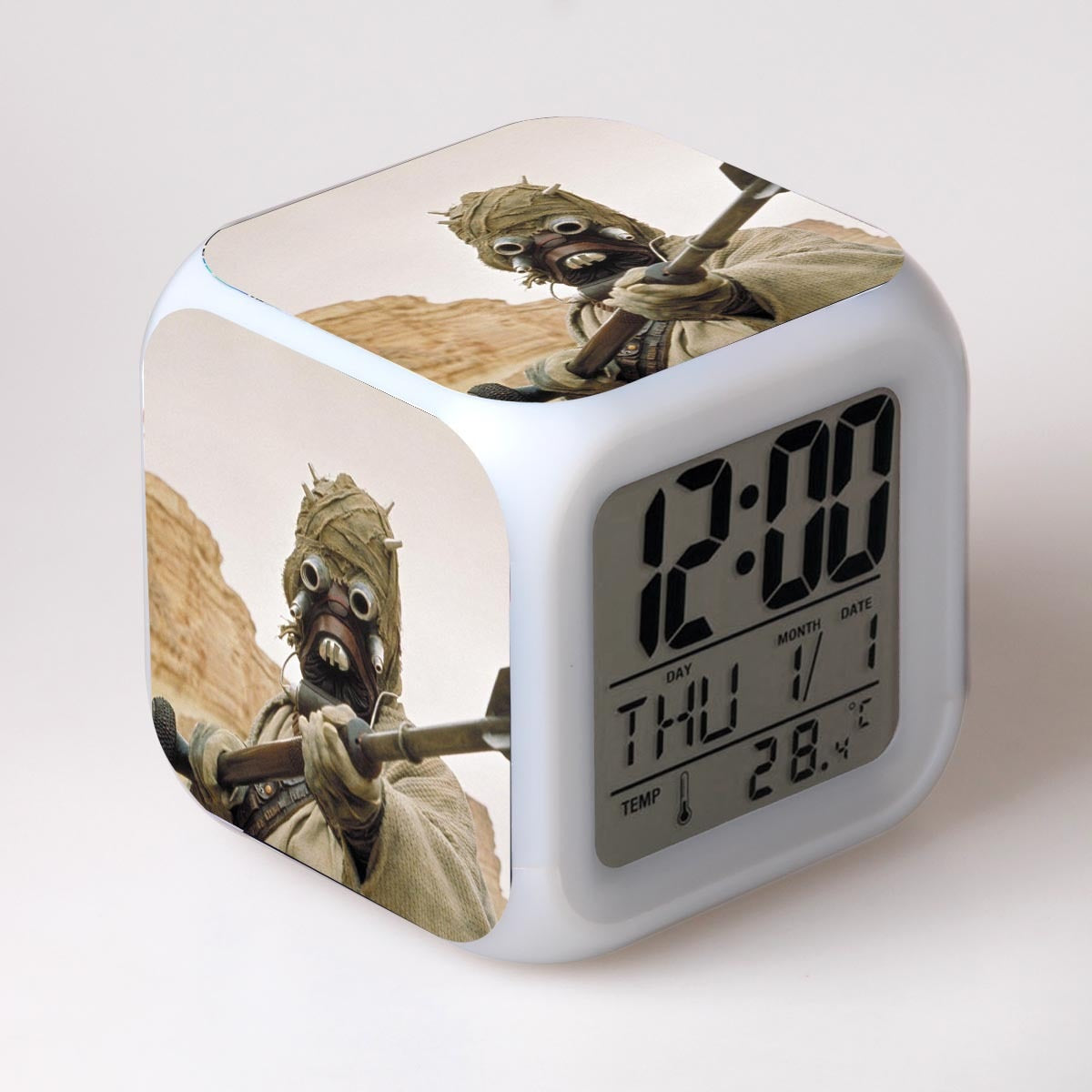 Réveil Star Wars Pillards Tusken, ambiance désertique