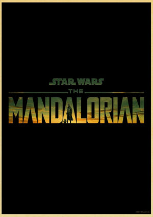 Affiche Star Wars The Mandalorian avec logo