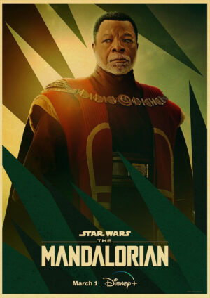 Affiche Star Wars The Mandalorian avec Greef