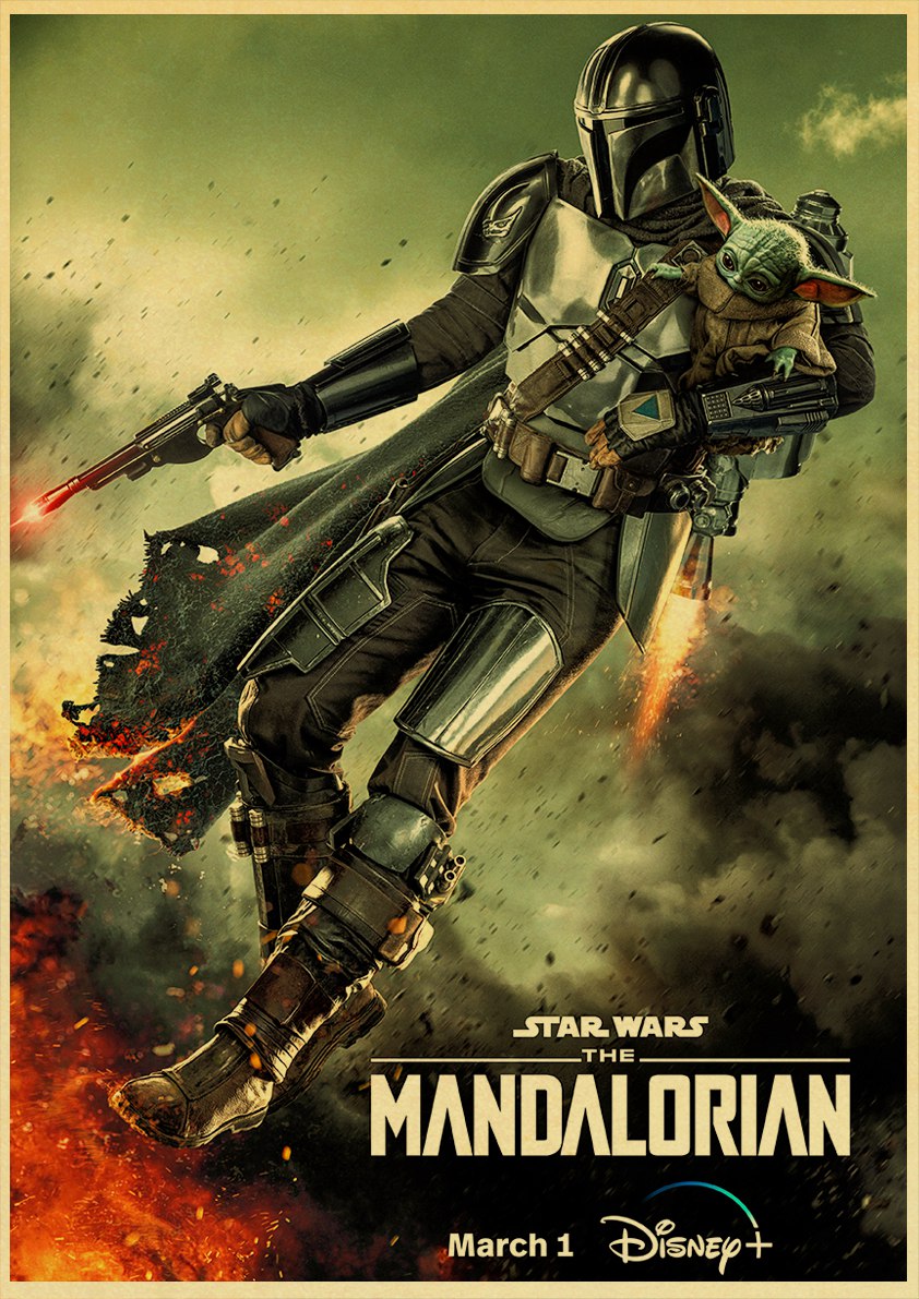 Affiche Star Wars The Mandalorian « Brasier »
