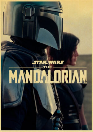 Affiche Star Wars The Mandalorian Din et Cara