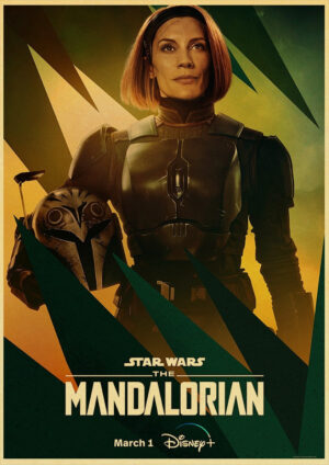 Affiche Star Wars The Mandalorian avec Bo-Katan