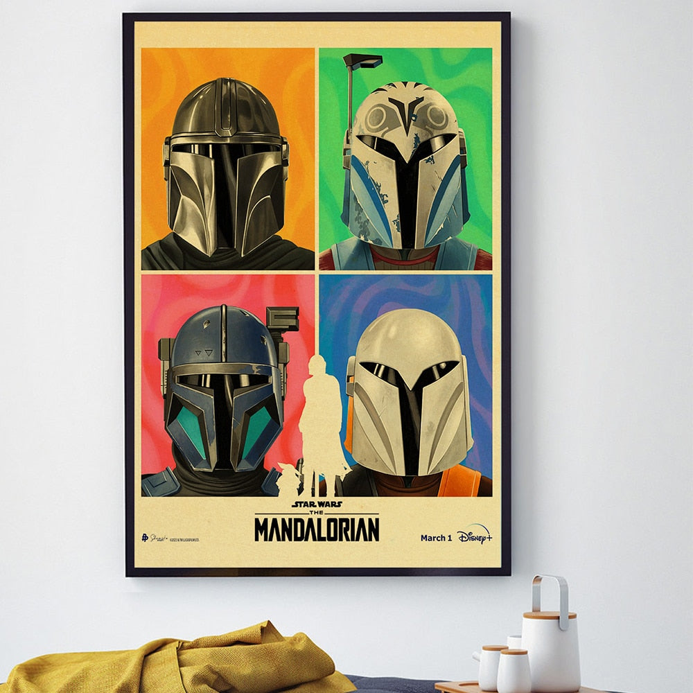 Affiche The Mandalorian style vintage – Image 3