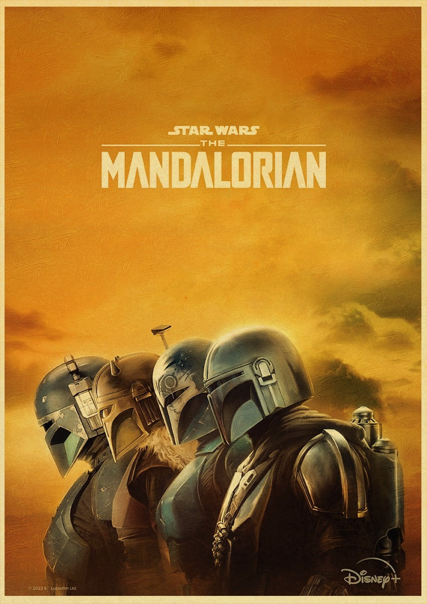 Affiche The Mandalorian chasseurs de prime