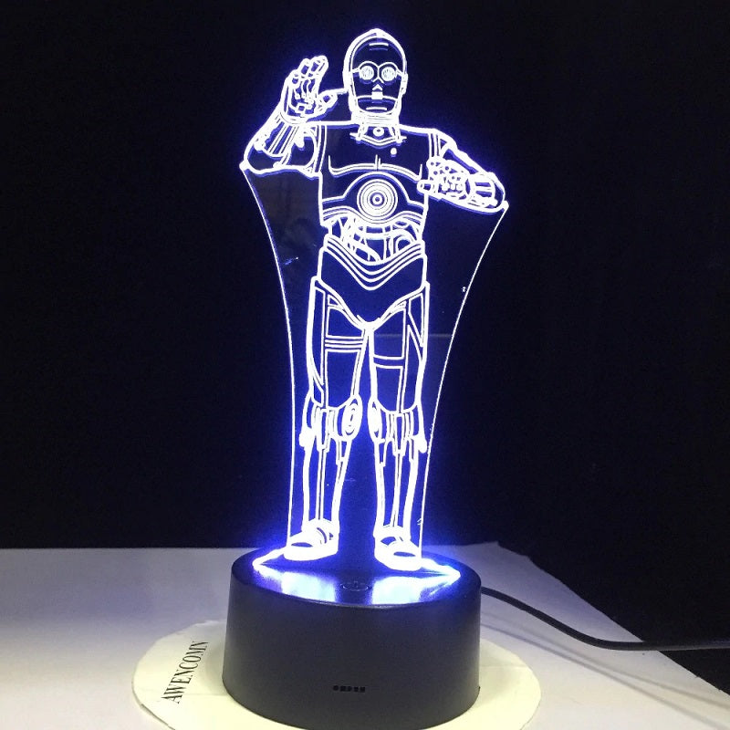 Lampe Star Wars C3PO 16 couleurs ou 7 couleurs – Image 2