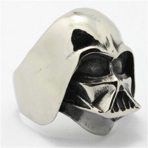 Bague Star Wars Dark Vador chromée avec tailles 54,57,59,62,64,67,69,72 mm