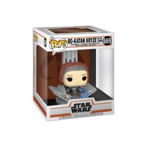 Figurine Deluxe Bo Katan sur son Trône Star Wars