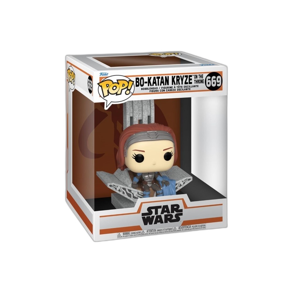 Figurine Deluxe Bo Katan sur son Trône N°669