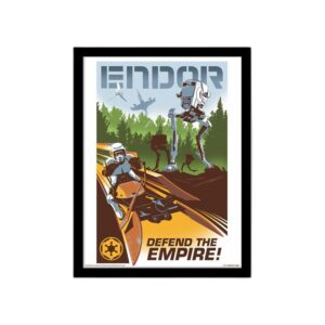 Poster encadré Star Wars Endor 30x40 cm