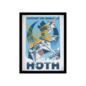 Poster encadré Star Wars Hoth 30x40 cm
