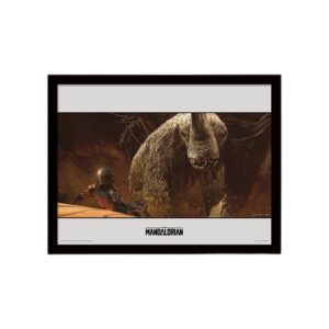 Poster encadré Mandalorian Rescue 30x40 cm