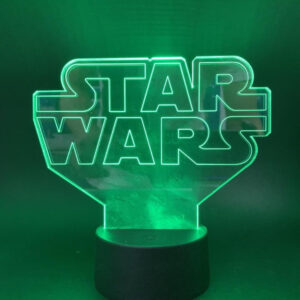 Lampe Star Wars Logo Saga 16 couleurs ou 7 couleurs
