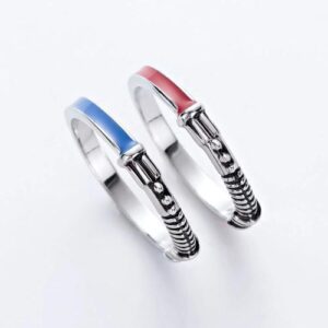 Bague couple Star Wars, tailles 57, 59 et 62 mm