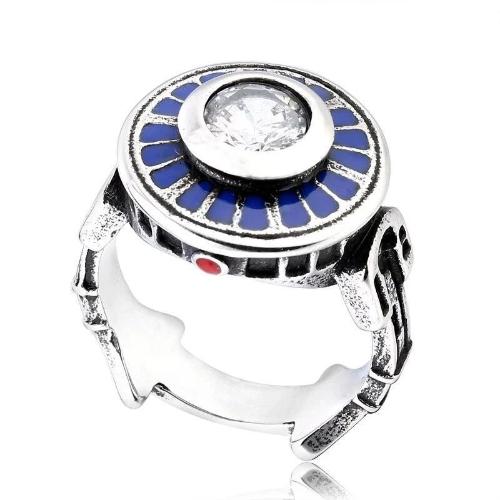 Bague Star Wars R2D2, tailles 54 à 69 mm