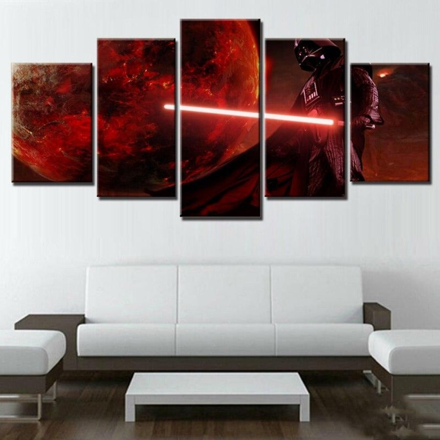 Tableau Star Wars Dark Vador avec options de cadre